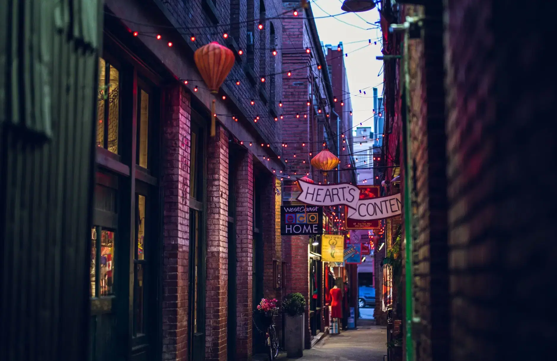 Street Background of a Business